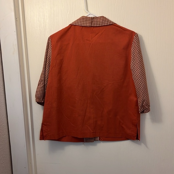 Vintage Checkered Homemade 2 piece pant suit - Picture 5 of 9